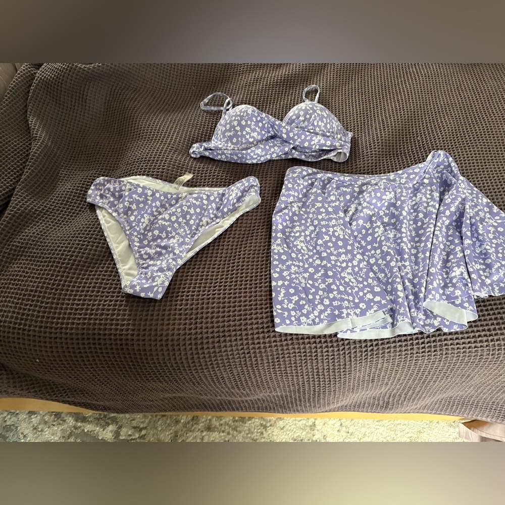 Floral Purple Women's Intimate Set